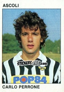 Cromo Carlo Perrone - Calcio Flash 1984 n. 6 - Edizioni Flash