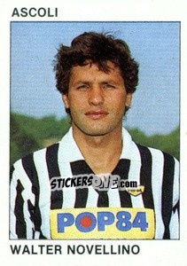 Sticker Walter Novellino - Calcio Flash 1984 n. 10 - Edizioni Flash