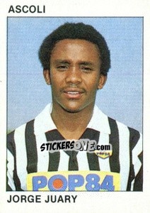 Sticker Jorge Juary - Calcio Flash 1984 n. 17 - Edizioni Flash