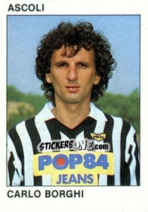 Figurina Carlo Borghi - Calcio Flash 1984 - Edizioni Flash
