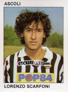 Sticker Lorenzo Scarfoni - Calcio Flash 1984 - Edizioni Flash