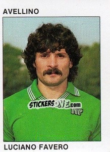 Sticker Luciano Favero - Calcio Flash 1984 - Edizioni Flash