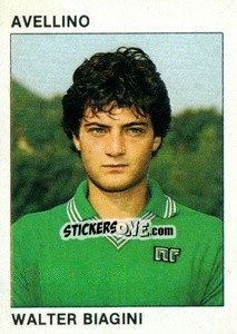 Sticker Walter Biagini - Calcio Flash 1984 n. 26 - Edizioni Flash