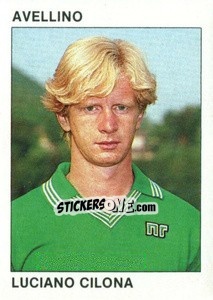 Sticker Luciano Cilona - Calcio Flash 1984 n. 27 - Edizioni Flash