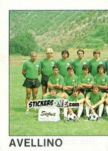 Figurina Squadra Avellino (puzzle 1) - Calcio Flash 1984 - Edizioni Flash