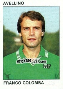 Sticker Franco Colomba - Calcio Flash 1984 - Edizioni Flash