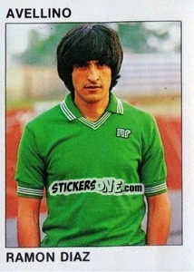 Sticker Ramon Diaz - Calcio Flash 1984 n. 36 - Edizioni Flash