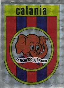 Sticker Scudetto Catania - Calcio Flash 1984 - Edizioni Flash