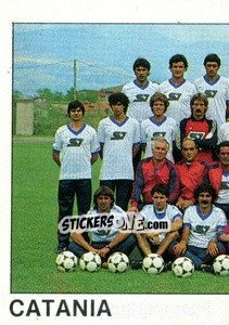 Figurina Squadra Catania (puzzle 1) - Calcio Flash 1984 - Edizioni Flash