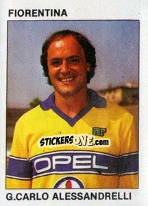 Cromo G.Carlo Alessandrelli - Calcio Flash 1984 - Edizioni Flash