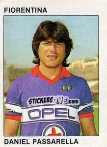 Sticker Daniel Passarella - Calcio Flash 1984 n. 62 - Edizioni Flash