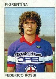 Sticker Federico Rossi - Calcio Flash 1984 n. 63 - Edizioni Flash