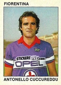Sticker Antonello Cuccureddu - Calcio Flash 1984 - Edizioni Flash