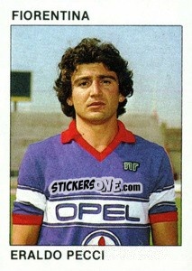 Sticker Eraldo Pecci - Calcio Flash 1984 n. 68 - Edizioni Flash