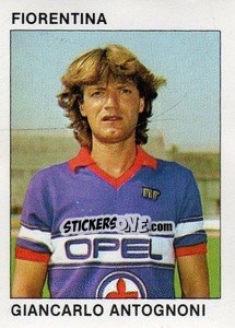 Sticker Giancarlo Antognoni - Calcio Flash 1984 - Edizioni Flash