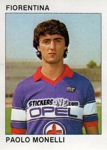 Sticker Paolo Monelli - Calcio Flash 1984 n. 74 - Edizioni Flash