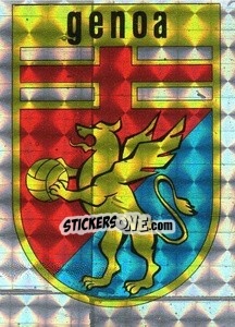 Sticker Scudetto Genoa - Calcio Flash 1984 - Edizioni Flash