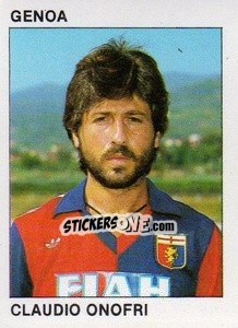 Sticker Claudio Onofri - Calcio Flash 1984 n. 81 - Edizioni Flash