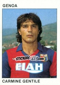 Sticker Carmine Gentile - Calcio Flash 1984 n. 83 - Edizioni Flash