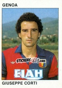 Sticker Giuseppe Corti - Calcio Flash 1984 - Edizioni Flash