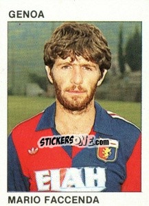 Sticker Mario Faccenda - Calcio Flash 1984 - Edizioni Flash