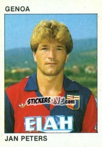 Sticker Jan Peters - Calcio Flash 1984 n. 87 - Edizioni Flash
