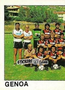 Cromo Squadra Genoa (puzzle 1) - Calcio Flash 1984 - Edizioni Flash