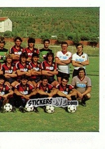 Figurina Squadra Genoa (puzzle 2) - Calcio Flash 1984 - Edizioni Flash