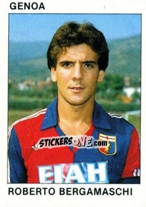 Sticker Roberto Bergamaschi - Calcio Flash 1984 n. 91 - Edizioni Flash