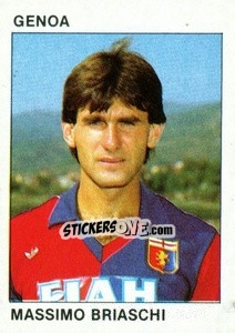 Sticker Massimo Briaschi - Calcio Flash 1984 n. 93 - Edizioni Flash