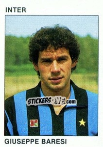 Figurina Giuseppe Baresi - Calcio Flash 1984 - Edizioni Flash