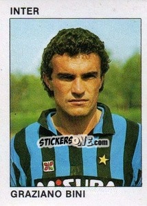 Sticker Graziano Bini - Calcio Flash 1984 - Edizioni Flash