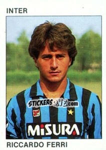 Sticker Riccardo Ferri - Calcio Flash 1984 n. 102 - Edizioni Flash