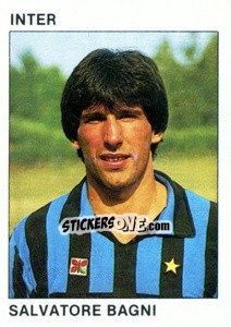 Sticker Salvatore Bagni - Calcio Flash 1984 - Edizioni Flash