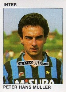 Sticker Peter Hans Müller - Calcio Flash 1984 - Edizioni Flash