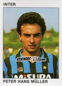 Sticker Peter Hans Müller - Calcio Flash 1984 n. 105 - Edizioni Flash