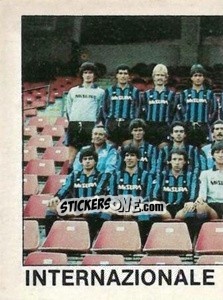 Figurina Squadra Inter (puzzle 1) - Calcio Flash 1984 - Edizioni Flash