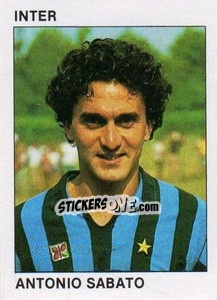 Sticker Antonio Sabato - Calcio Flash 1984 n. 109 - Edizioni Flash