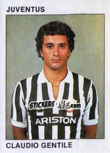 Sticker Claudio Gentile - Calcio Flash 1984 n. 117 - Edizioni Flash