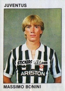Sticker Massimo Bonini - Calcio Flash 1984 - Edizioni Flash
