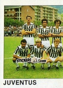 Sticker Squadra Juventus (puzzle 1) - Calcio Flash 1984 n. 126 - Edizioni Flash
