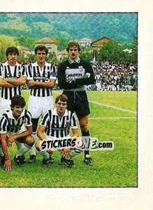 Sticker Squadra Juventus (puzzle 2) - Calcio Flash 1984 n. 127 - Edizioni Flash