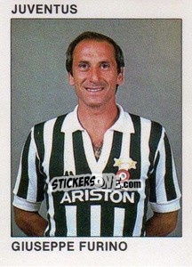 Sticker Giuseppe Furino - Calcio Flash 1984 n. 130 - Edizioni Flash
