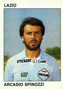 Sticker Arcadio Spinozzi - Calcio Flash 1984 - Edizioni Flash
