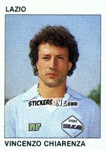 Cromo Vincenzo Chiarenza - Calcio Flash 1984 - Edizioni Flash