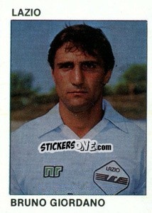 Sticker Bruno Giordano - Calcio Flash 1984 - Edizioni Flash