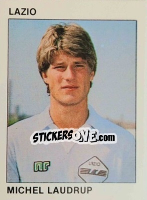 Sticker Michel Laudrup - Calcio Flash 1984 n. 151 - Edizioni Flash