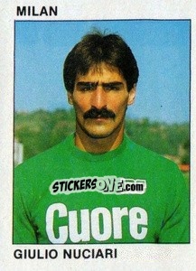 Cromo Giulio Nuciari - Calcio Flash 1984 n. 153 - Edizioni Flash