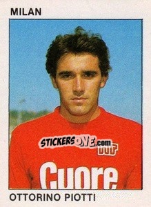 Sticker Ottorino Piotti - Calcio Flash 1984 n. 154 - Edizioni Flash