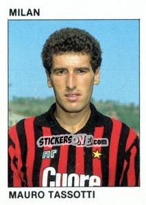 Sticker Mauro Tassotti - Calcio Flash 1984 - Edizioni Flash